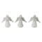 Contemporary Home Living Rustic Angel Figurines - 6.25” - White - Set of 6